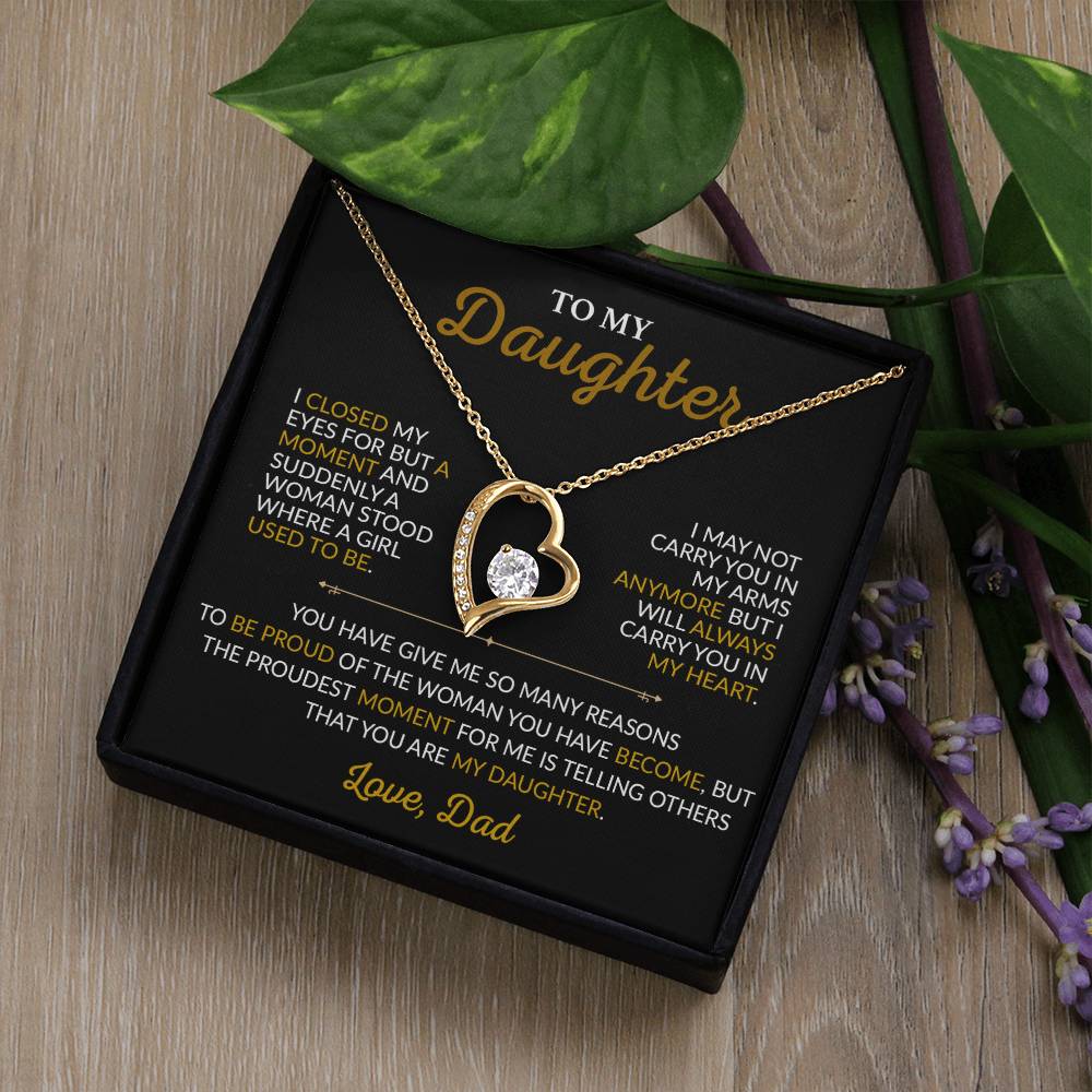 To My Daughter Necklace, Gift for Daughter from Dad,Daughter Father Necklace 14_3