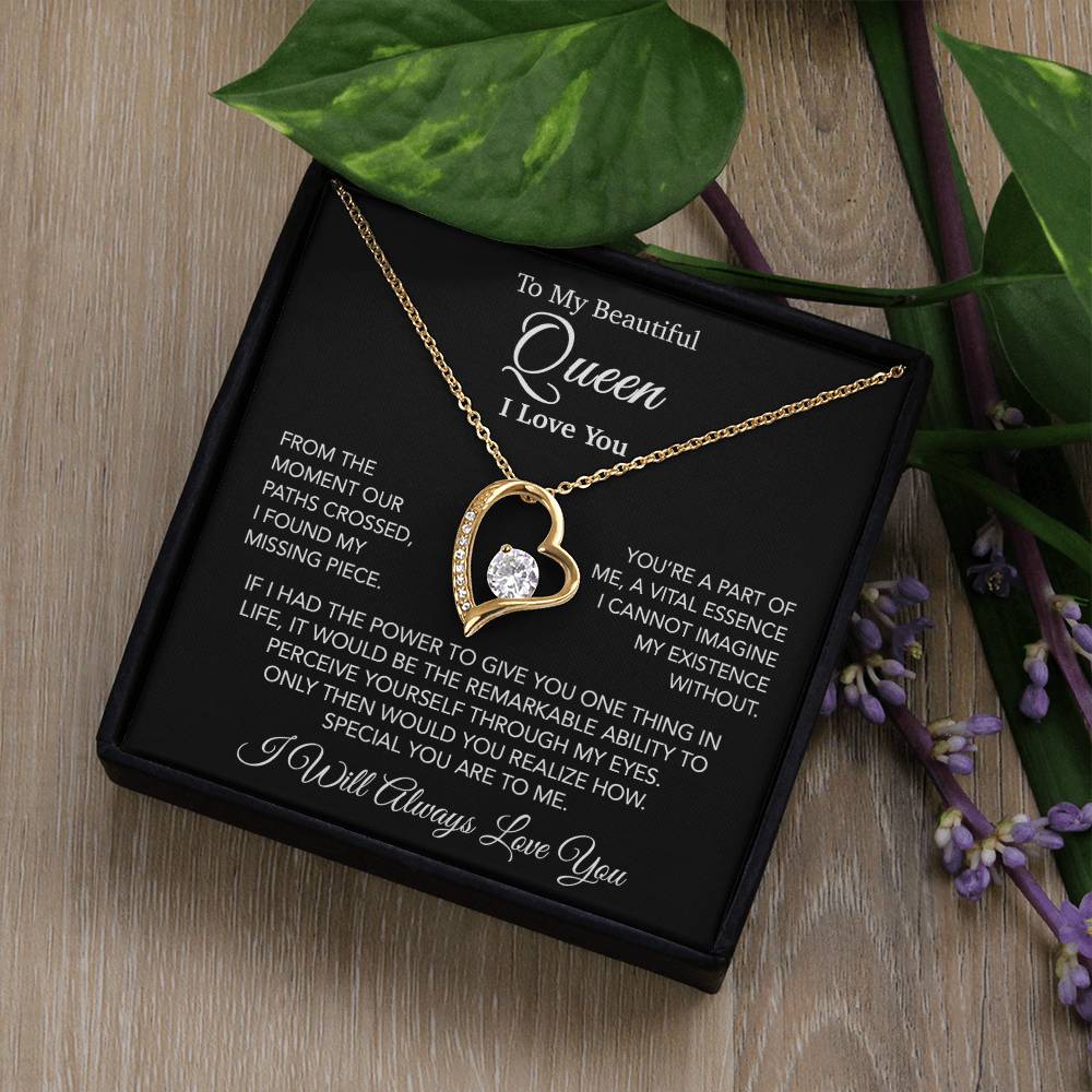 To My Queen Necklace, Anniversary Gift For Wife, Girlfriend Necklace, Birthday Gift For Wife 23_11