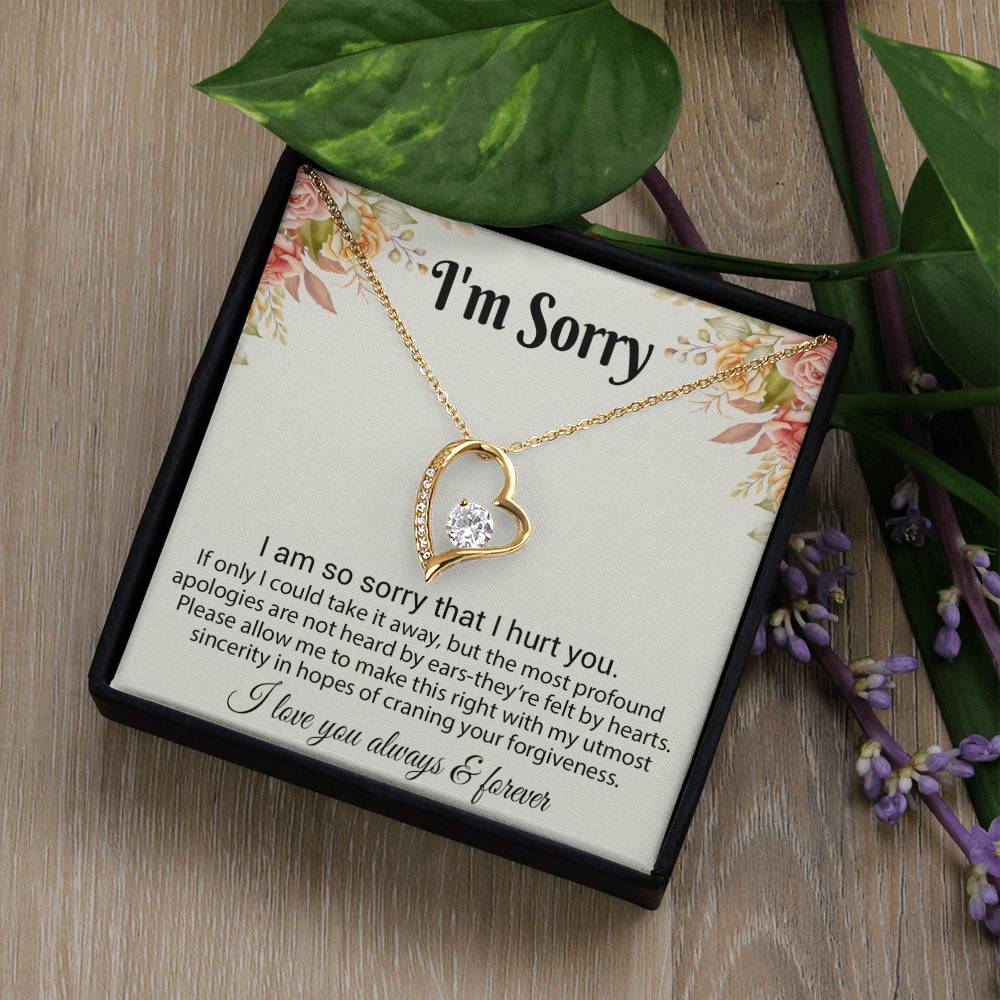 I'm Sorry Necklace Gifts, Apology Gifts For Her, Forgiveness Gift, Wife Gift 6_8