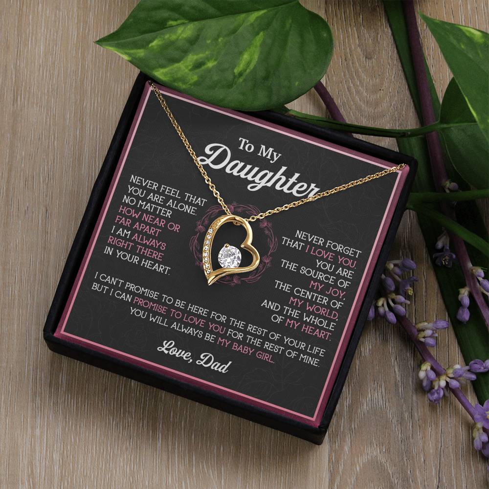 To My Daughter Necklace, Gift for Daughter from Dad, Father Daughter Necklace 12_11
