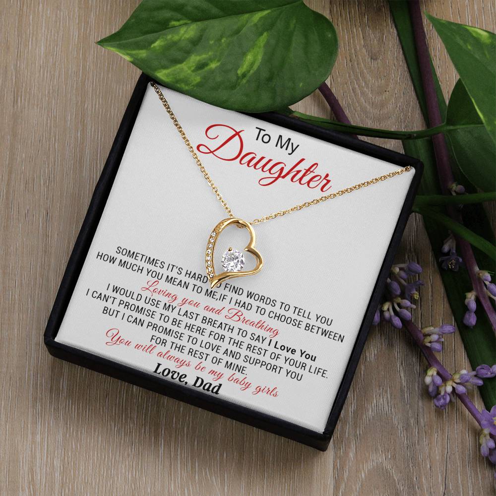 To My Daughter Necklace, Daughter Father Necklace, Daughter Gift from Dad 5_11