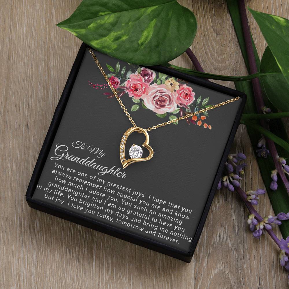 To My Granddaughter Necklace, Birthday Gift For Granddaughter, Granddaughter Gifts
