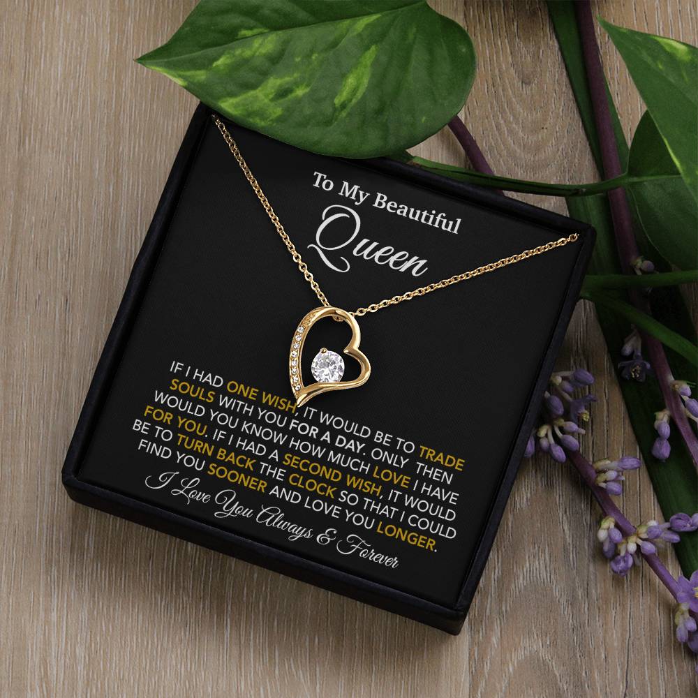 To My Queen Necklace, Anniversary Gift For Wife, Girlfriend Necklace, Birthday Gift For Wife_24_1