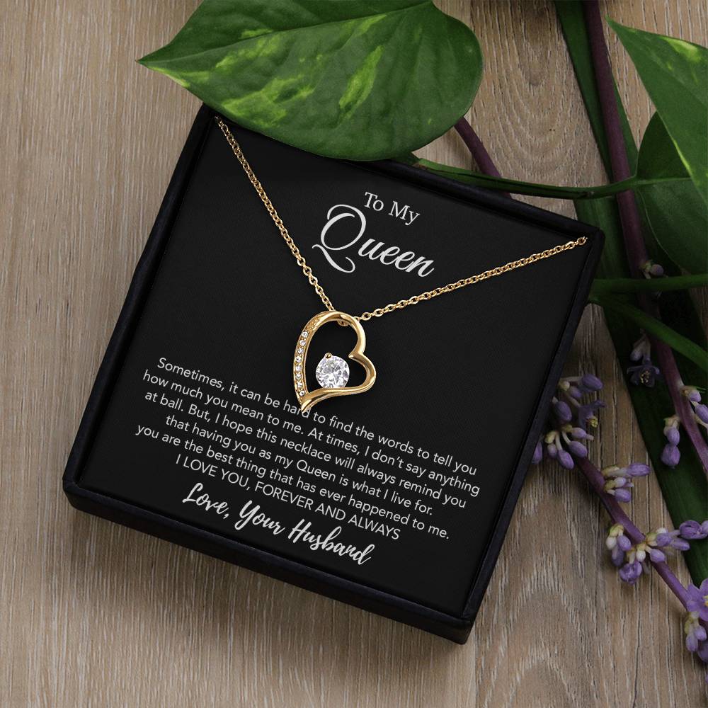 To My Queen Necklace, Anniversary Gift For Wife, Girlfriend Necklace, Birthday Gift For Wife 21_1