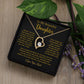 To My Daughter Necklace, Gift for Daughter from Dad, Father Daughter Necklace  6_5_Gold