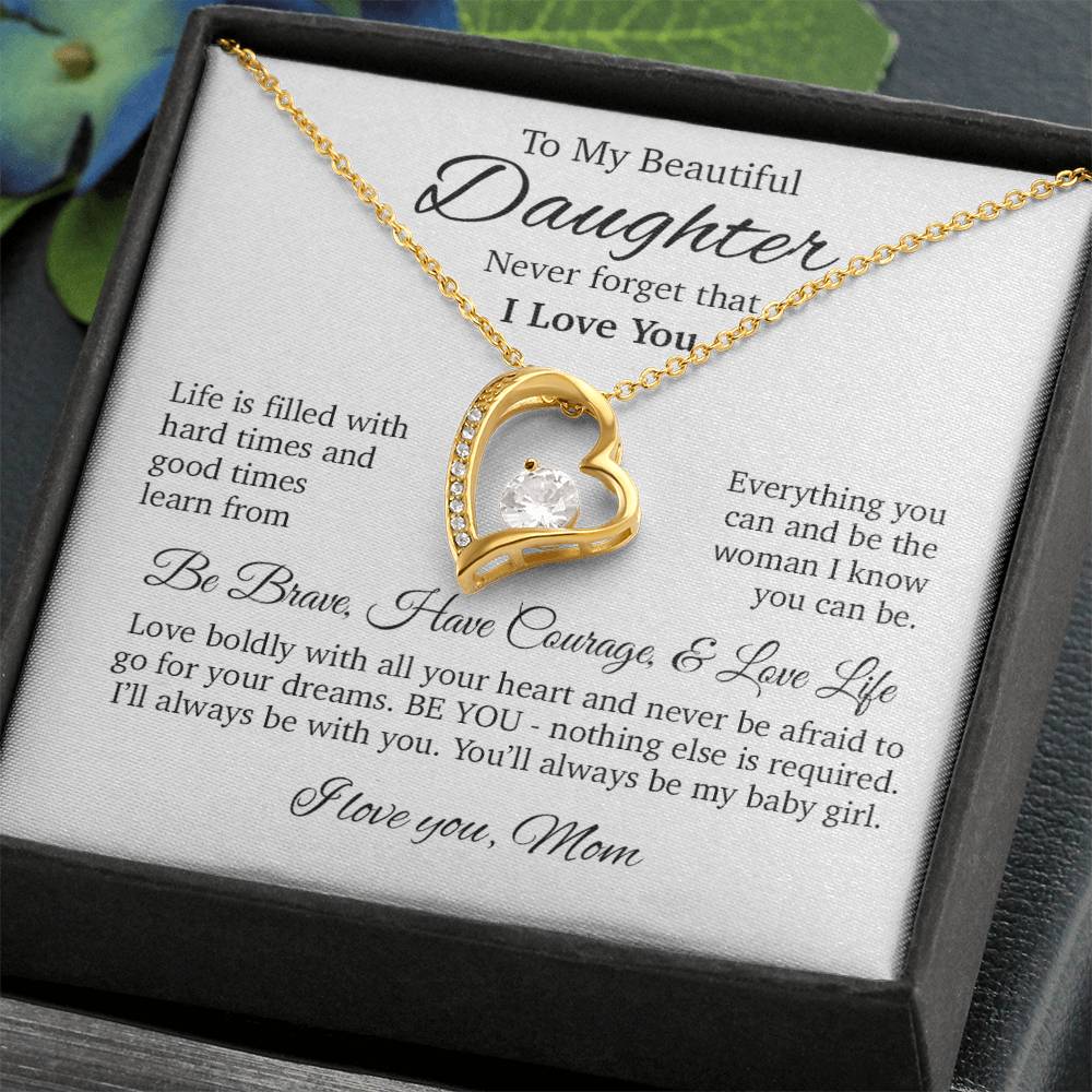 To My Daughter Necklace, Daughter Gift, Gift From Mom, Gift For Her 24_4