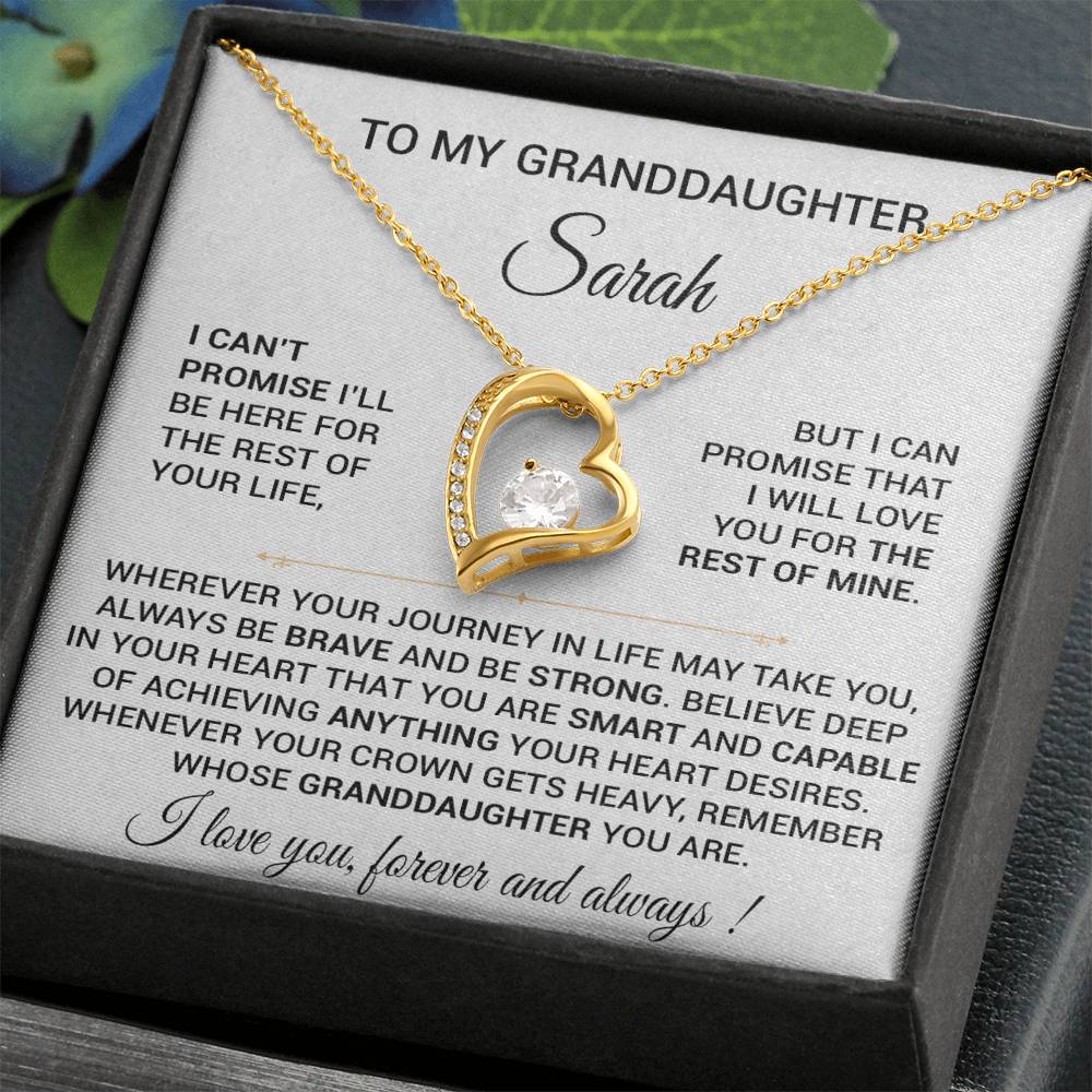 CustomTo My Granddaughter Necklace, Granddaughter Necklace, Granddaughter Gift From Grandma