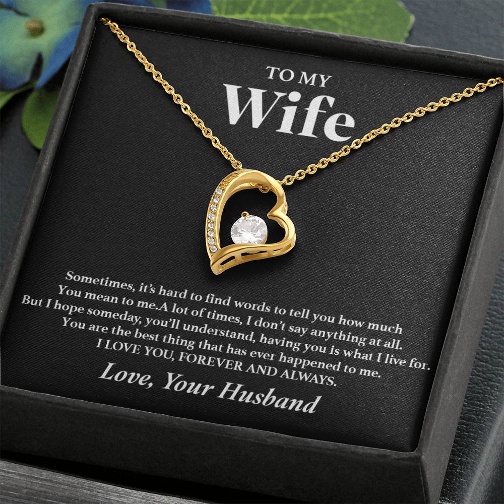 To My Wife Necklace, Gift For Wife, Anniversary Gift For Wife, Necklace For Wife