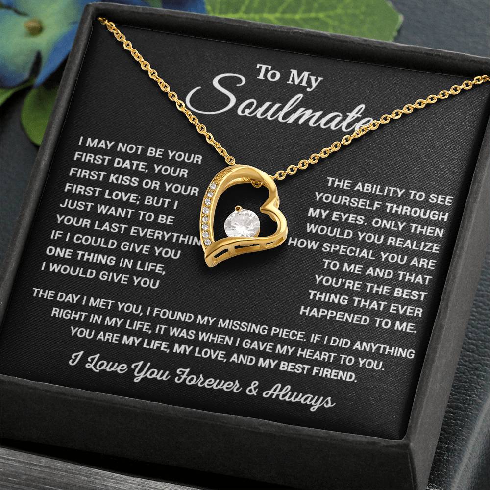To My Soulmate Necklace, Valentine Gift For Her, Gift For Soulmate 11_1_Black