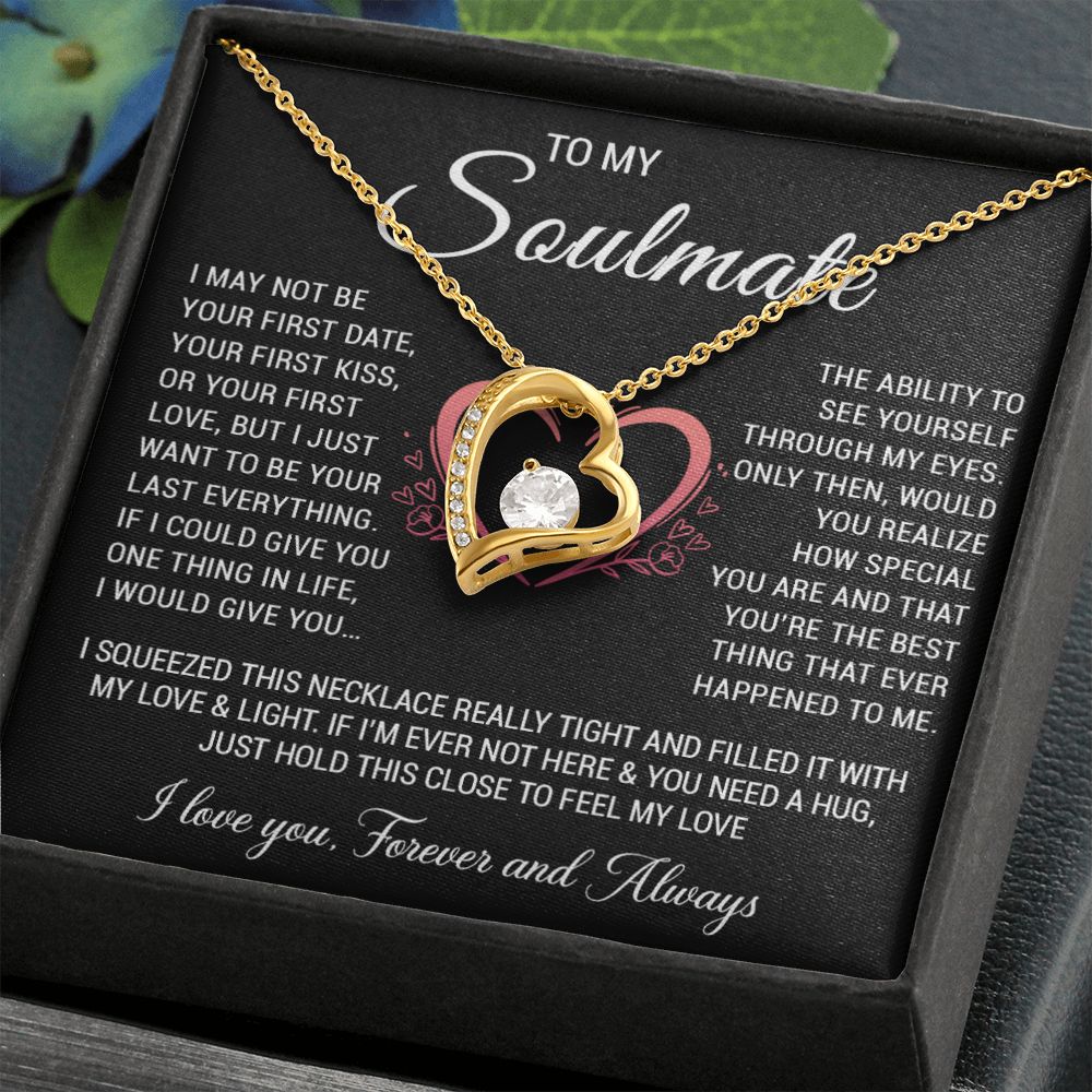 To My Soulmate Necklace, Gift for Wife, Girlfriend, Anniversary Necklace, Soulmate Gift, Christmas Gift