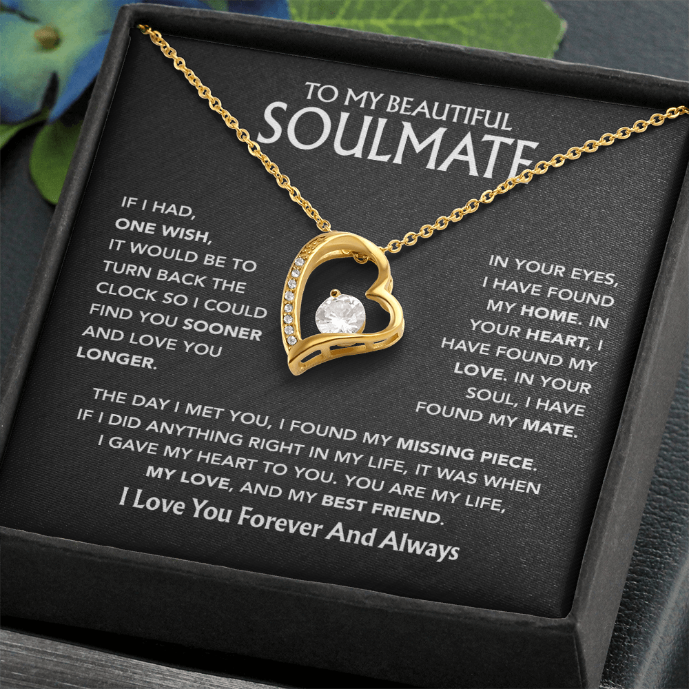 To My Soulmate Necklace, Gift For Soulmate, Anniversary Gift, Birthday Gift 3_5