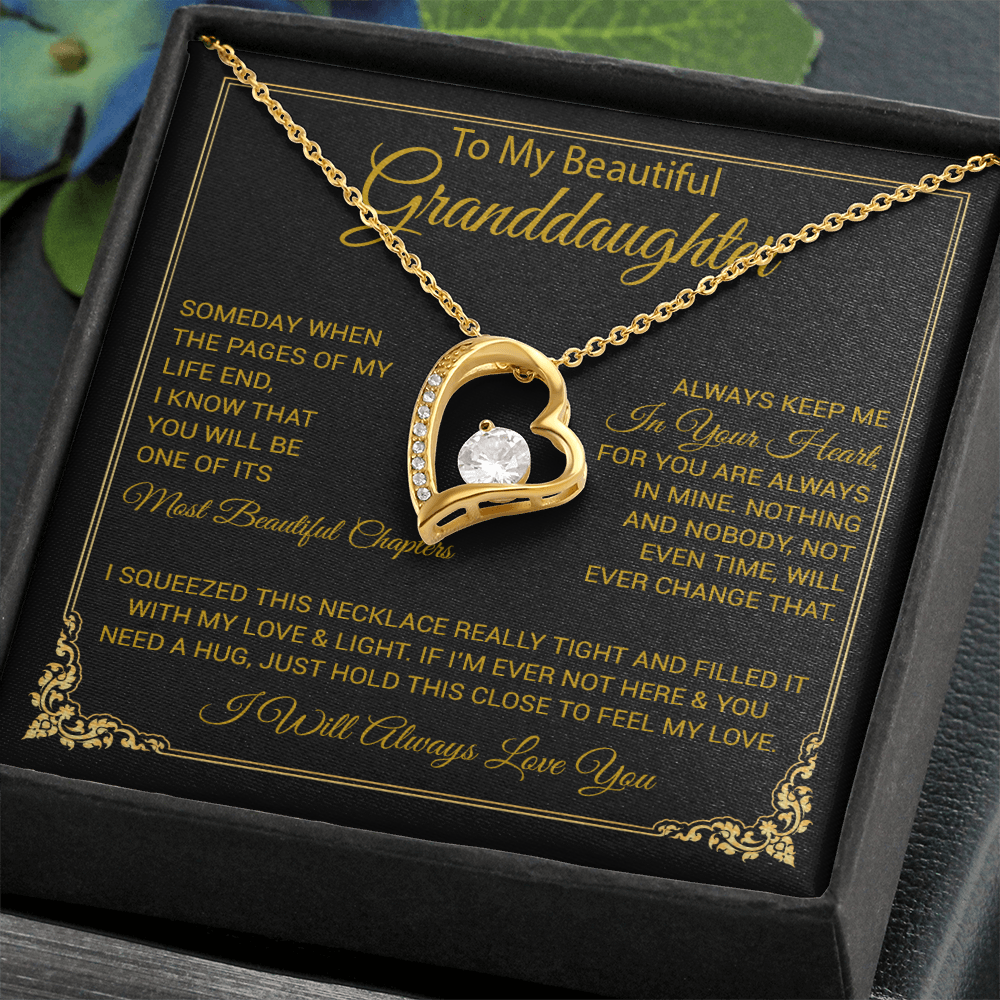 To My Granddaughter Necklace, Granddaughter Gift from Grandma, Christmas Gift 27_8