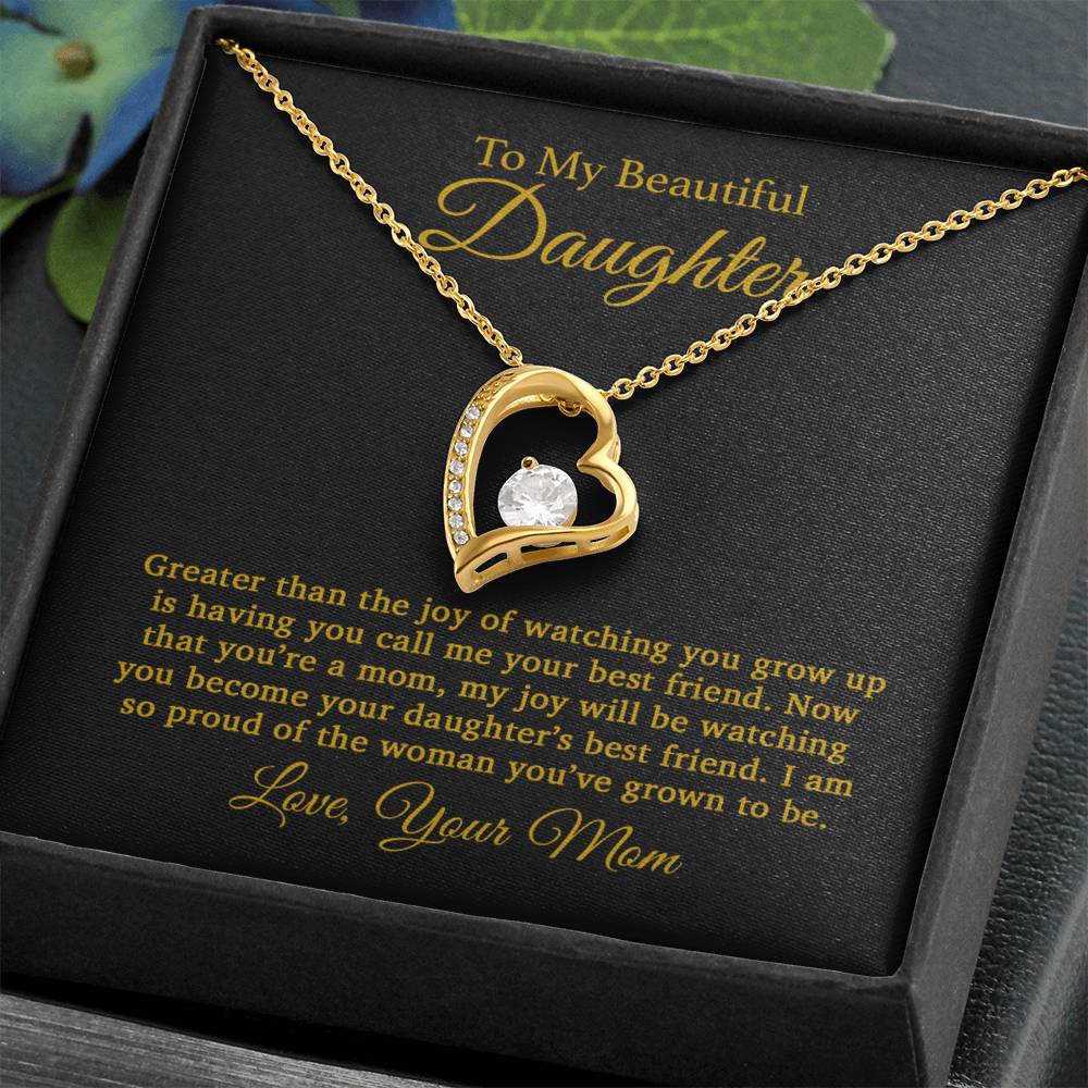 To My Daughter Necklace, Gift For Daughter From Mom, Daughter Mother Necklace 25_4