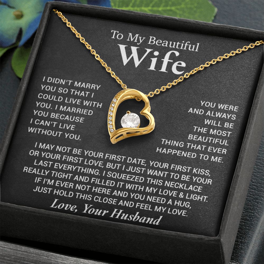 To My Wife Necklace, Anniversary Gift For Wife, Wife Birthday, Gift For Wife99