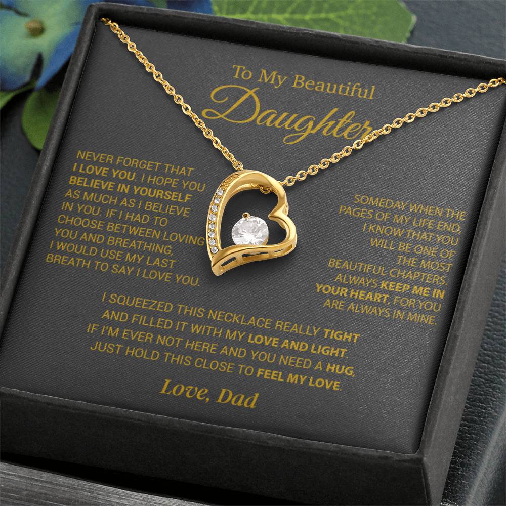 To My Daughter Necklace, Daughter Father Necklace, Daughter Gift From Dad 9_10