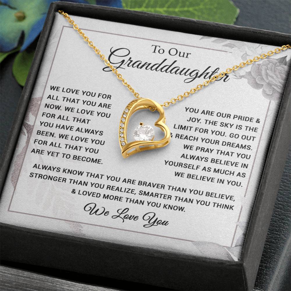 To Our Granddaughter Necklace, Xmas Birthday Gift For Granddaughter from Grandma 28_8