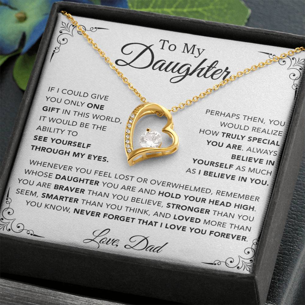 To My Daughter Necklace, Gift for Daughter from Dad, Father Daughter Necklace 11_10