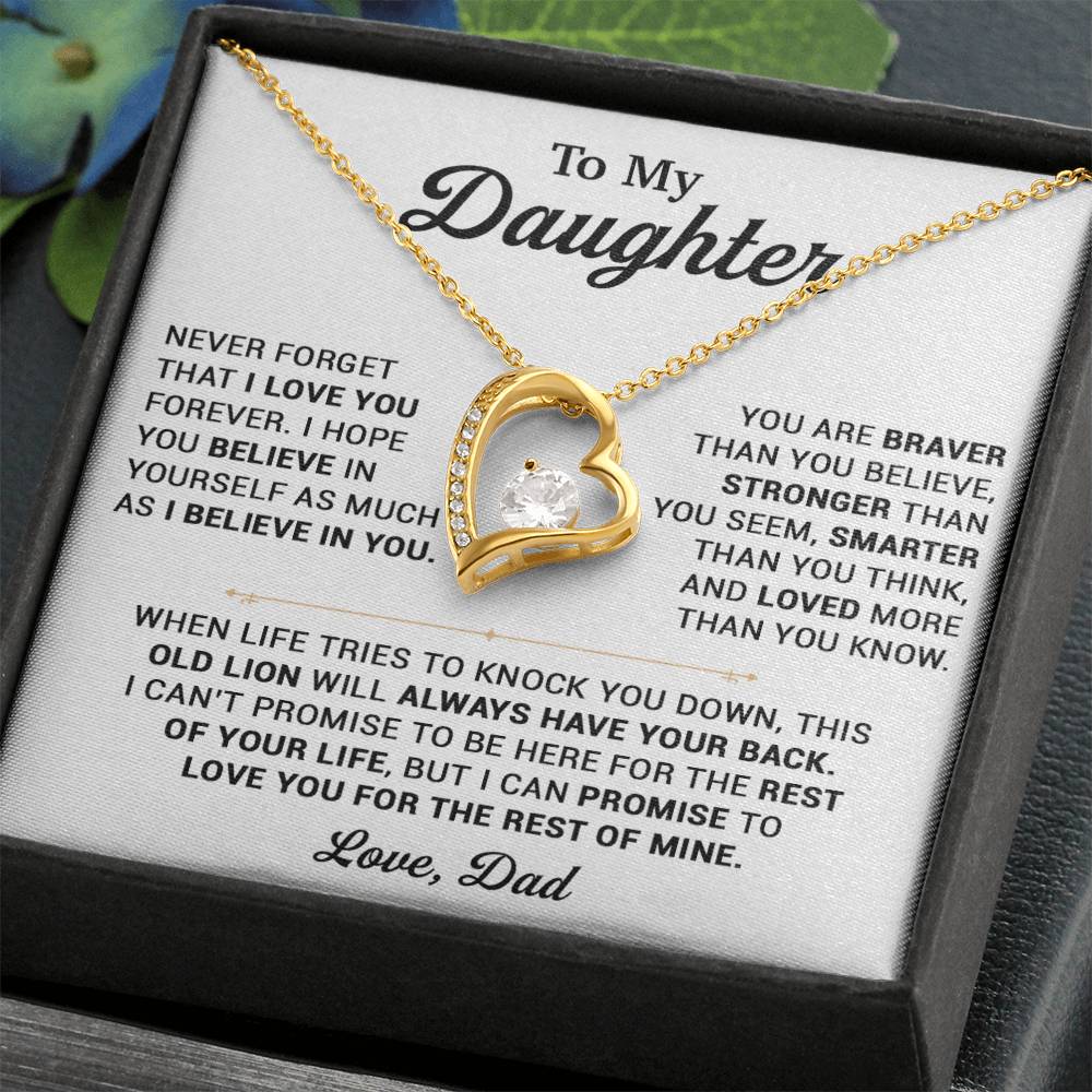 To My Daughter Necklace, Gift for Daughter from Dad, Daughter Father Necklace 25_10