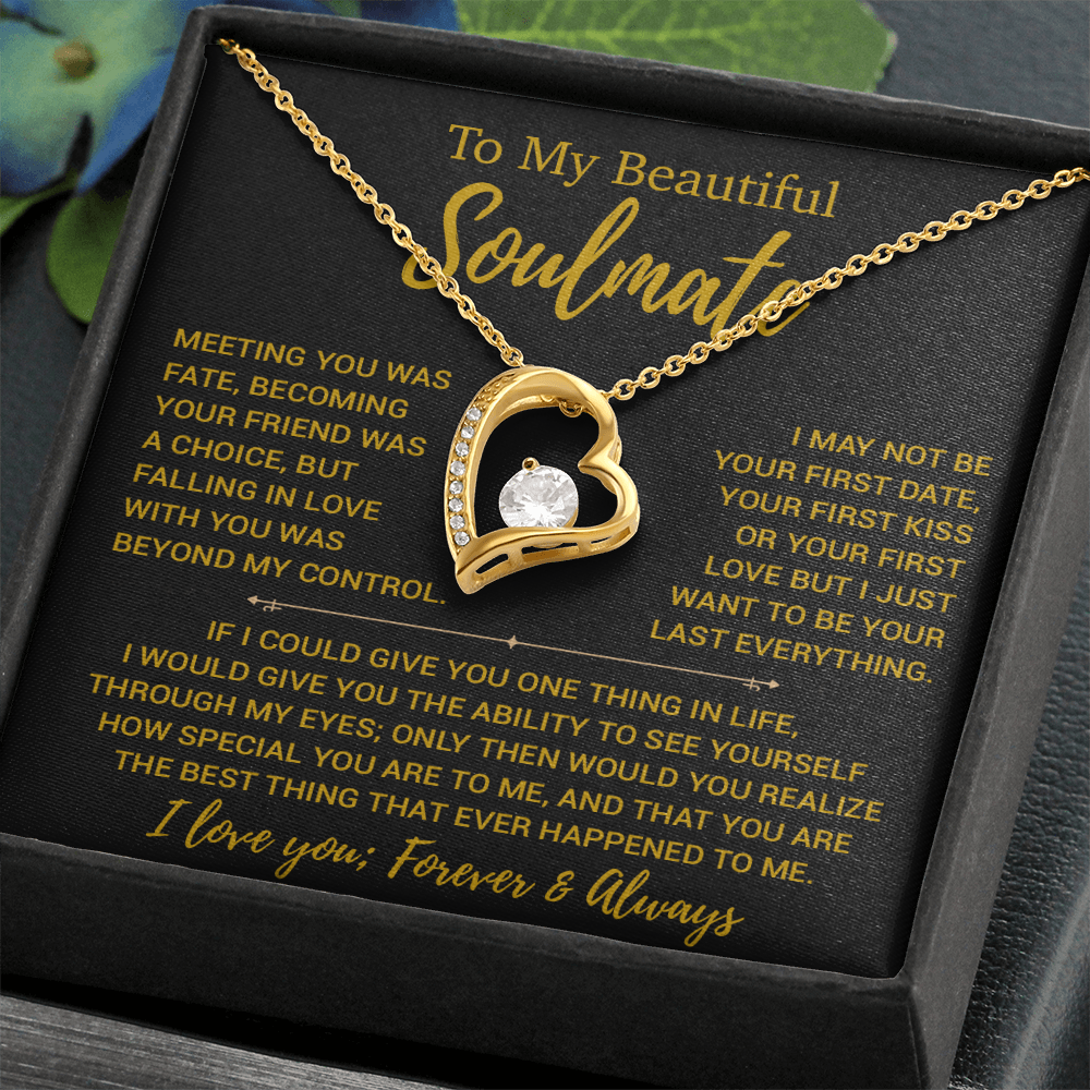 To My Soulmate Necklace, Valentines Day Gift, Gift For Wife, Anniversary Gift 23_12