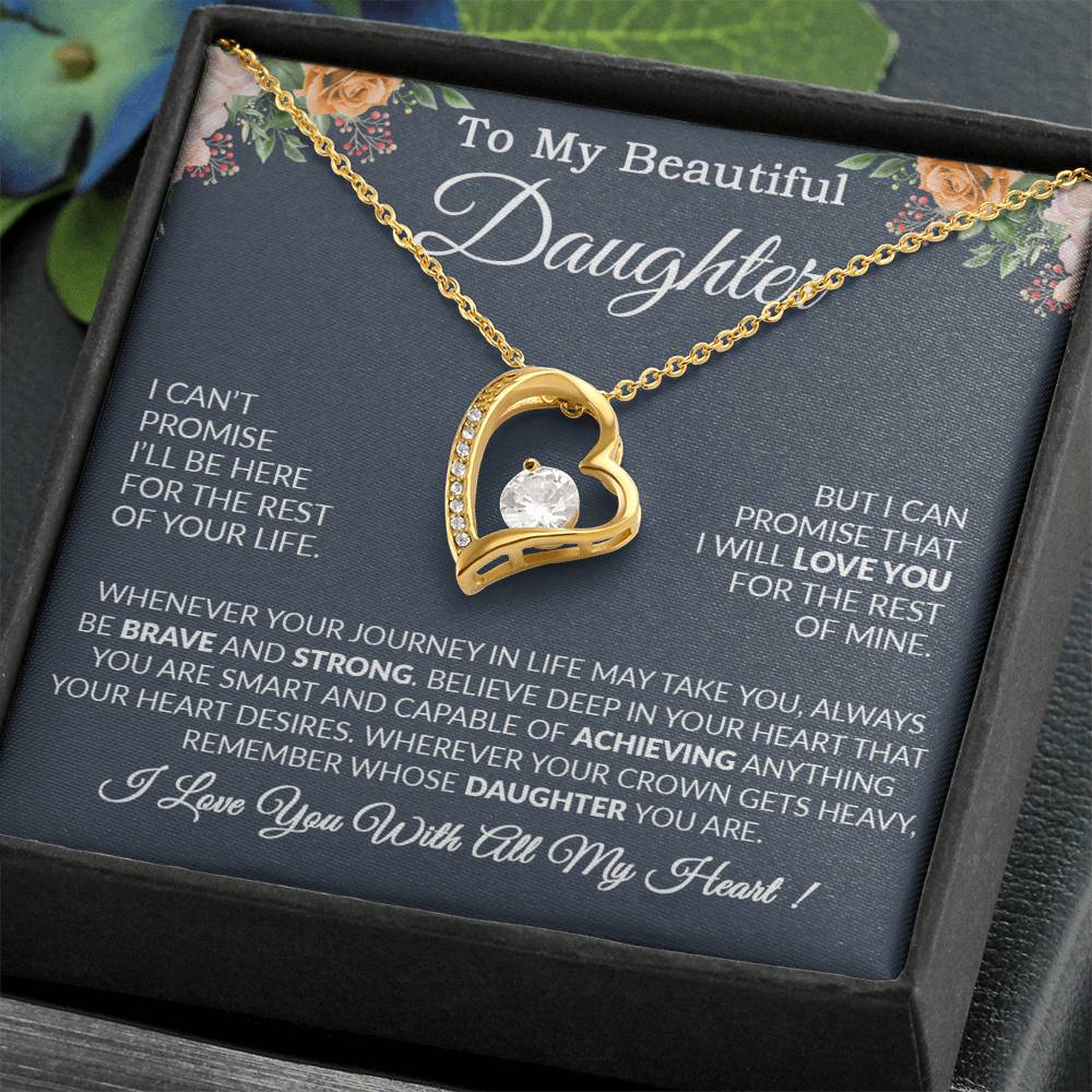 To My Daughter Necklace Gift From Dad, Daughter Gift, Father Daughter Necklace 14_9