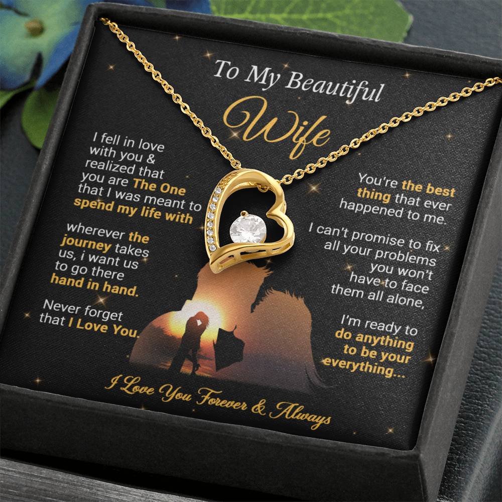 To My Wife Necklace, Gift For Wife Girlfriend From Husband, Valentines Day