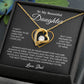 To My Daughter Necklace, Gift for Daughter from Dad, Father Daughter Necklace 6_6_Black