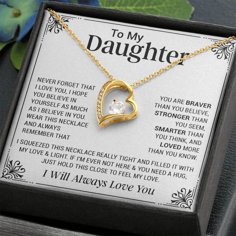 To My Daughter Necklace, Gift For Daughter From Dad, Mother Daughter Gifts