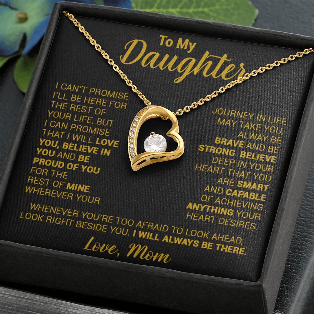 To My Daughter Necklace, Daughter Mother Necklace, Daughter Gift From Mom 21_8_Gold