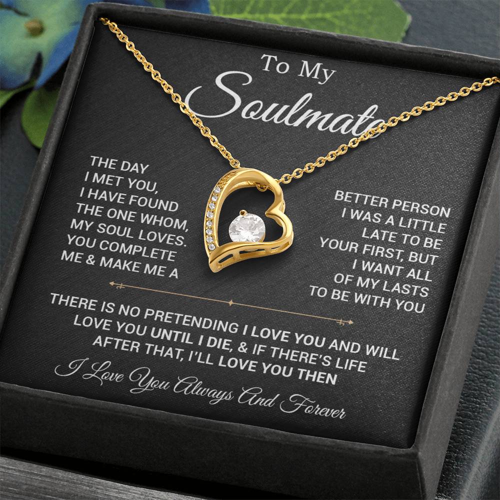To My Soulmate Necklace, Valentines Day Gift, Gift For Wife, Anniversary Gift 28_2
