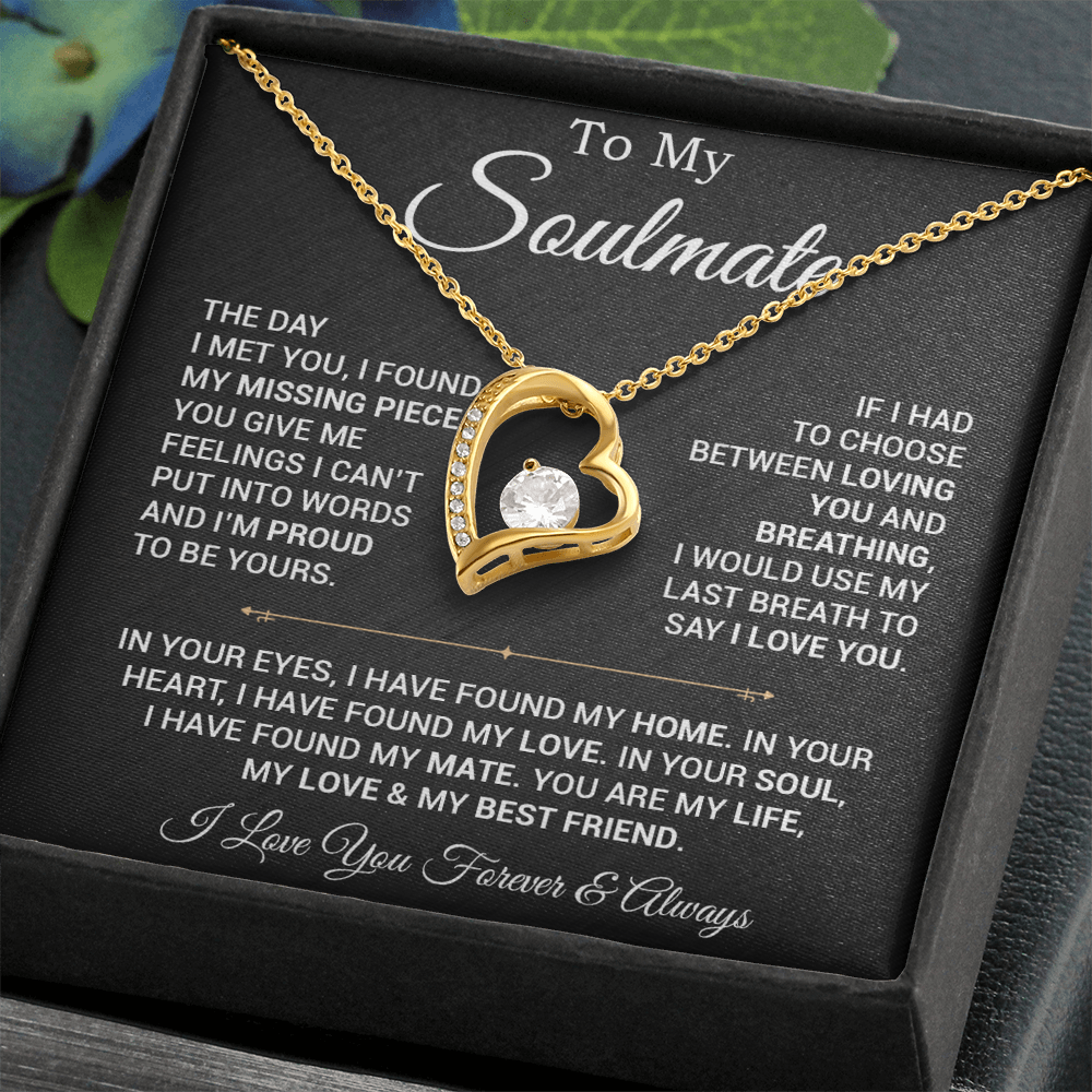 To My Soulmate Necklace, Valentines Day Gift, Gift For Wife, Anniversary Gift 29_2