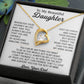 To My Daughter Necklace, Daughter Father Necklace, Daughter Gift From Dad 18_8_White