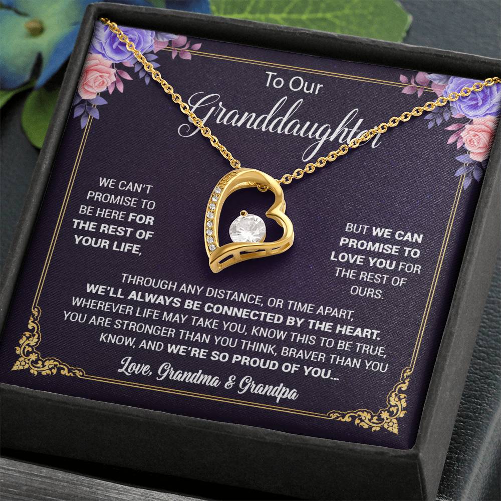 To Our Granddaughter Necklace, Birthday Gift For Granddaughter, Jewelry Gift from Grandparents 13_5