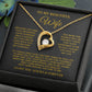 To My Beautiful Wife Necklace, Wife Gift from Husband, Wife Birthday Gift, Christmas Gift for Her, Anniversary Gift for Wife_Gold