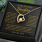 To My Daughter Necklace, Gift for Daughter from Dad, Father Daughter Necklace  6_5_Gold
