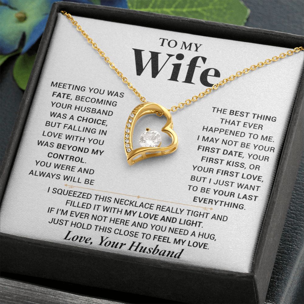 To My Wife Necklace, Anniversary Gift For Wife, Wife Birthday, Gift For Wife 000