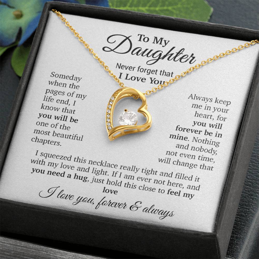 To My Daughter Necklace, Daughter Father Necklace, Daughter Gift From Dad, Mom 9_11
