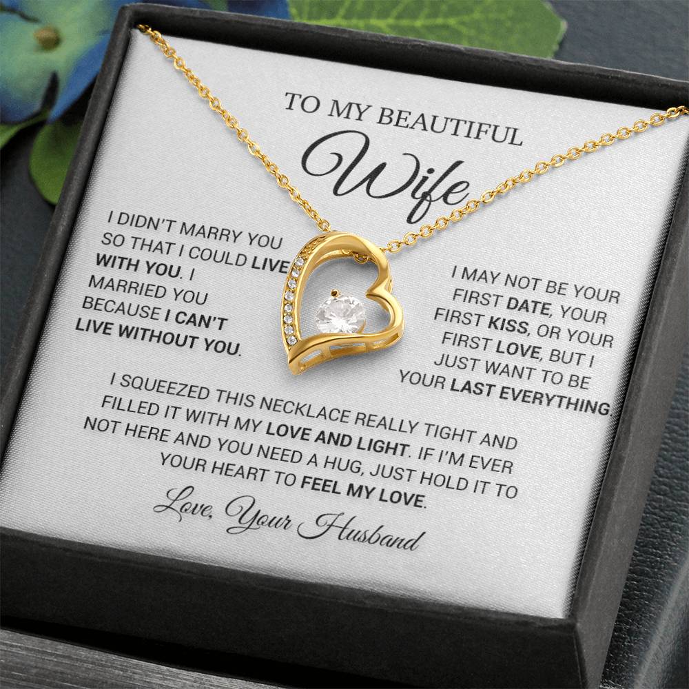 To My Wife Necklace, Wife Christmas Gift, Gift For Her, Christmas Gift