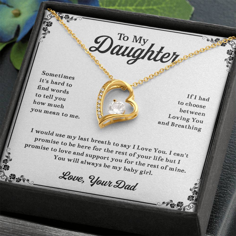 To My Daughter Necklace, Daughter Father Necklace, Daughter Gift From Dad 13_11