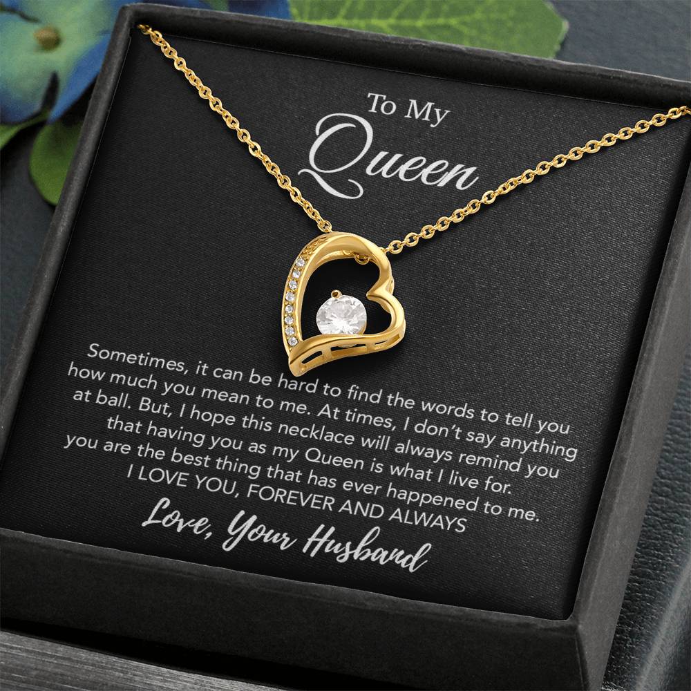 To My Queen Necklace, Anniversary Gift For Wife, Girlfriend Necklace, Birthday Gift For Wife 21_1
