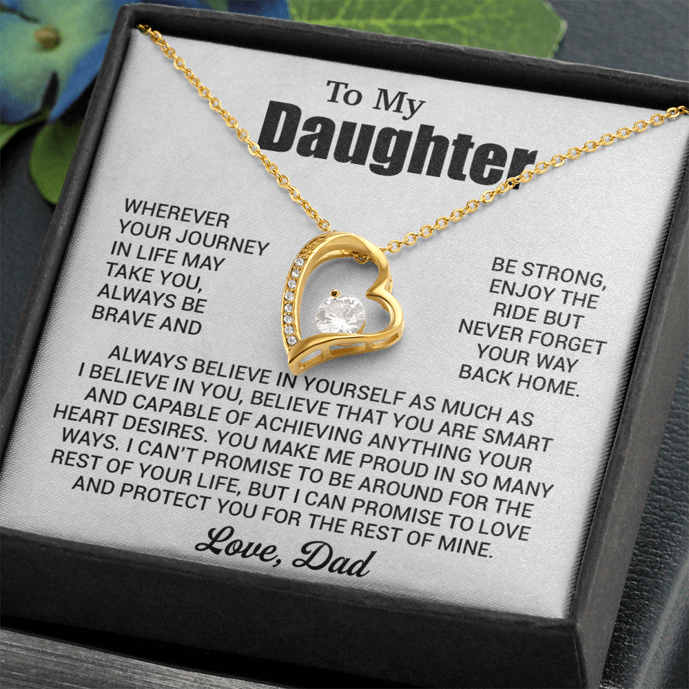 To My Daughter Necklace, Daughter Father Necklace, Daughter Gift From Dad 31_7