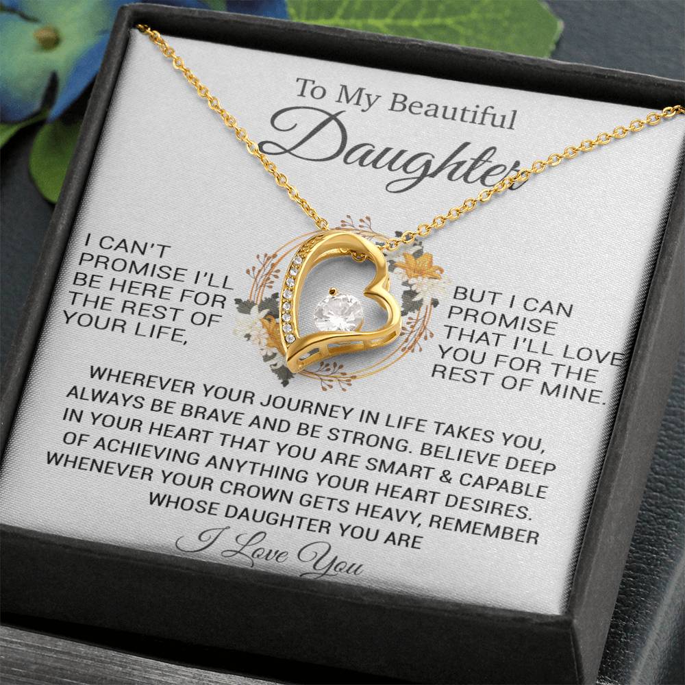 To My Daughter Necklace, Christmas Gift For Daughter, Daughter Gifts From Dad