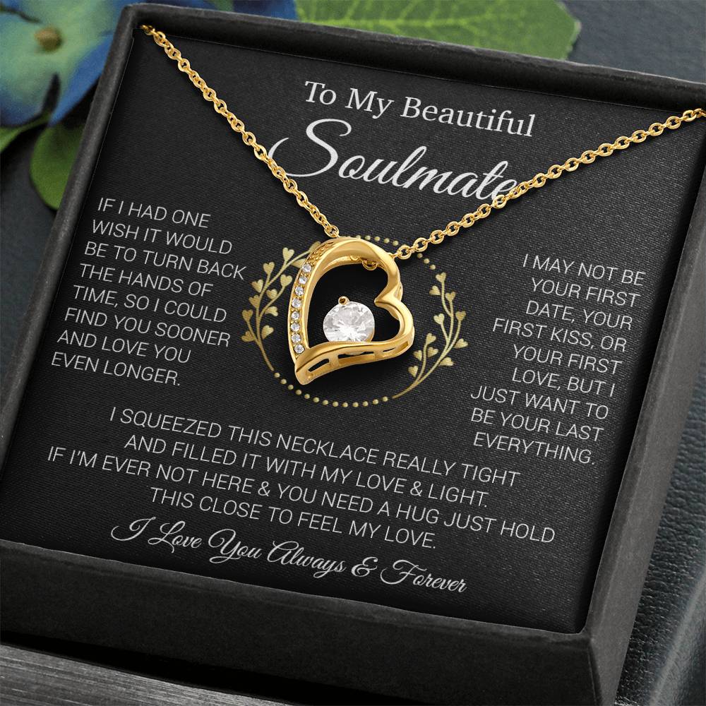 To My Soulmate Necklace, Gift For Soulmate, Anniversary Gift, Christmas Gift