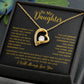 To My Daughter Necklace Gift for Daughter from Dad,Daughter Father Necklace 16_4_Gold