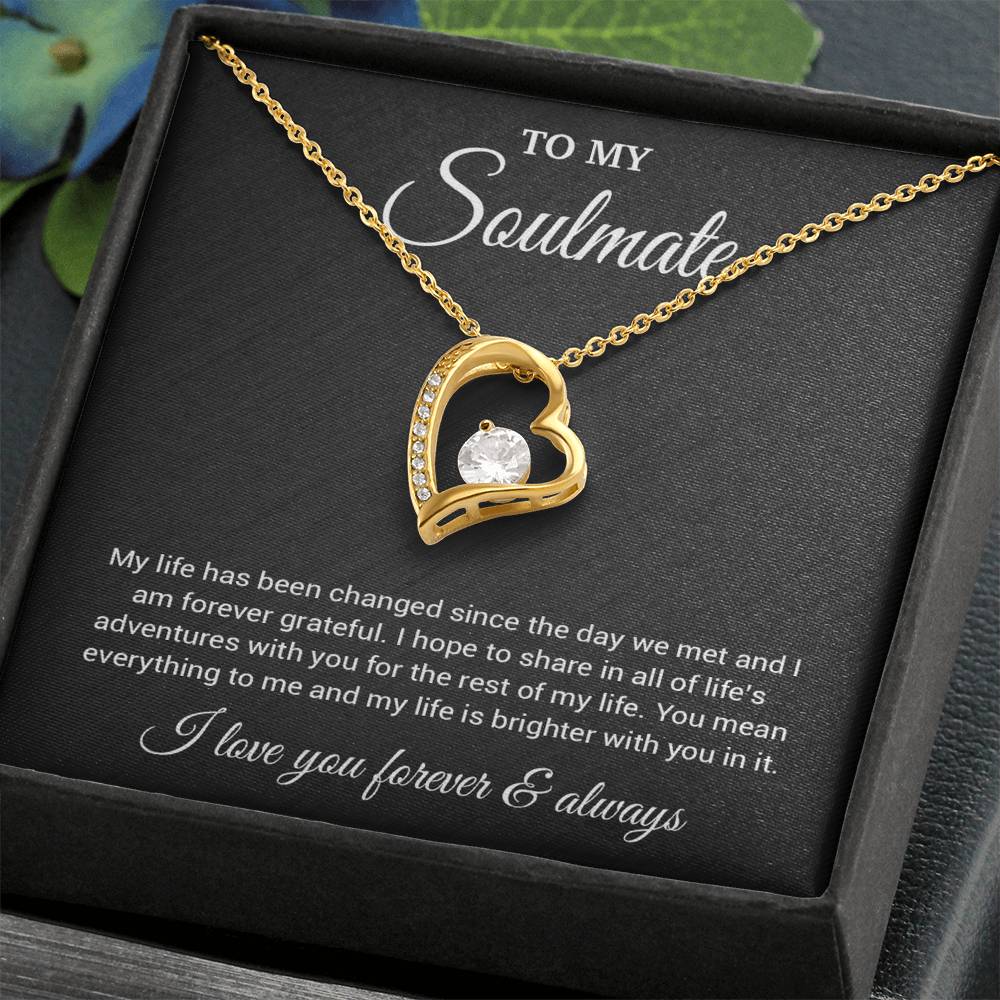 To My Soulmate Necklace, Valentines Day Gift, Gift For Wife, Anniversary Gift 1_4