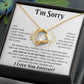 I'm Sorry Necklace Gifts, Apology Gifts For Her, Forgiveness Gift, Wife Gift 12_11_White