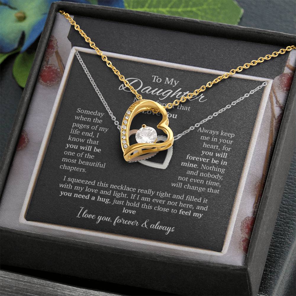 To My Daughter Necklace, Daughter Father Necklace, Daughter Gift From Dad, Mom 8_8