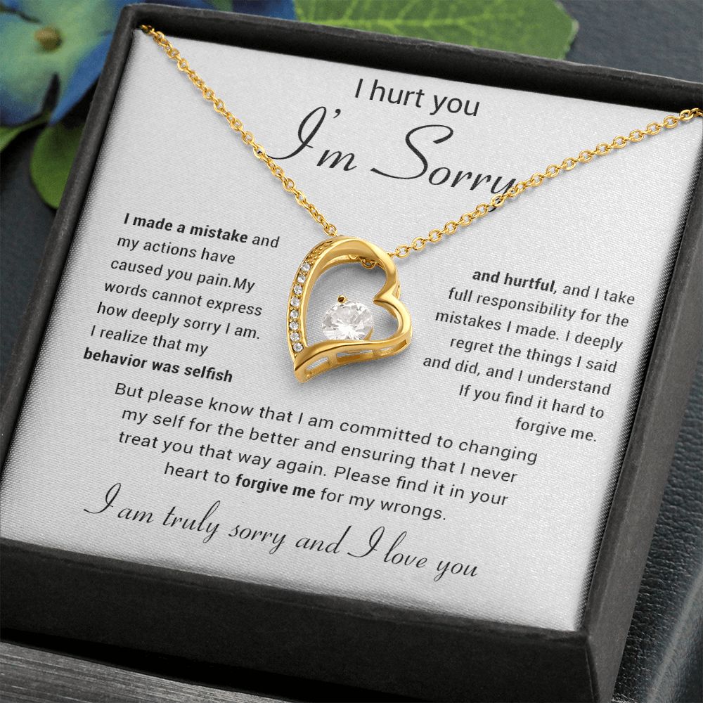 Apology Gift for Her Necklace, Apology Necklace gift, Forgiveness Gift For Wife