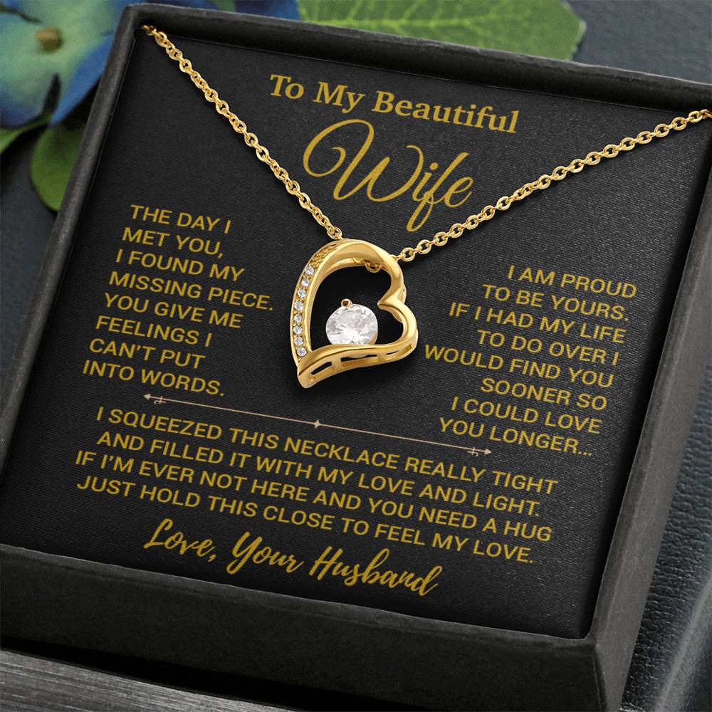 To My Wife Necklace, Christmas Gifts For Women, Anniversary Gift For Wife 14_2_Gold