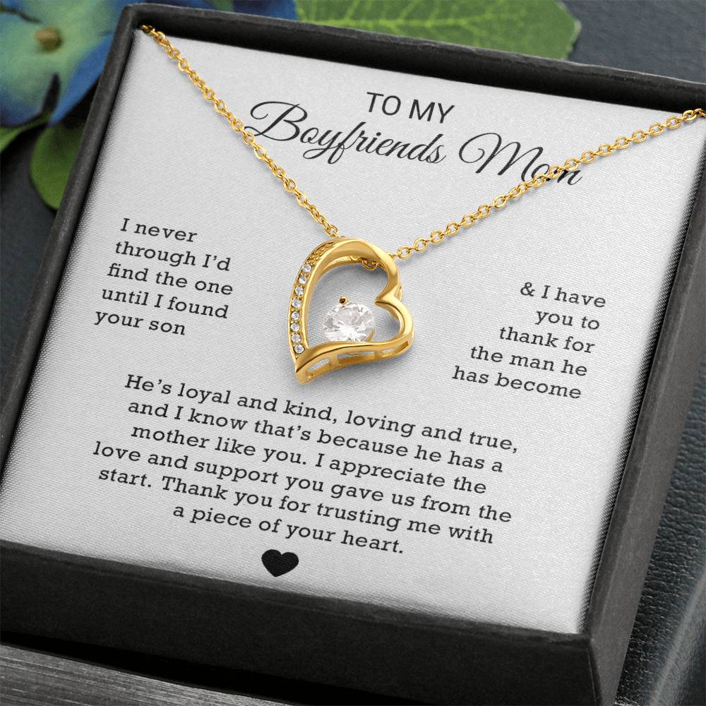 To My Boyfriends Mom Necklace, Gift for Boyfriends Mom, Boyfriends Mom Gift