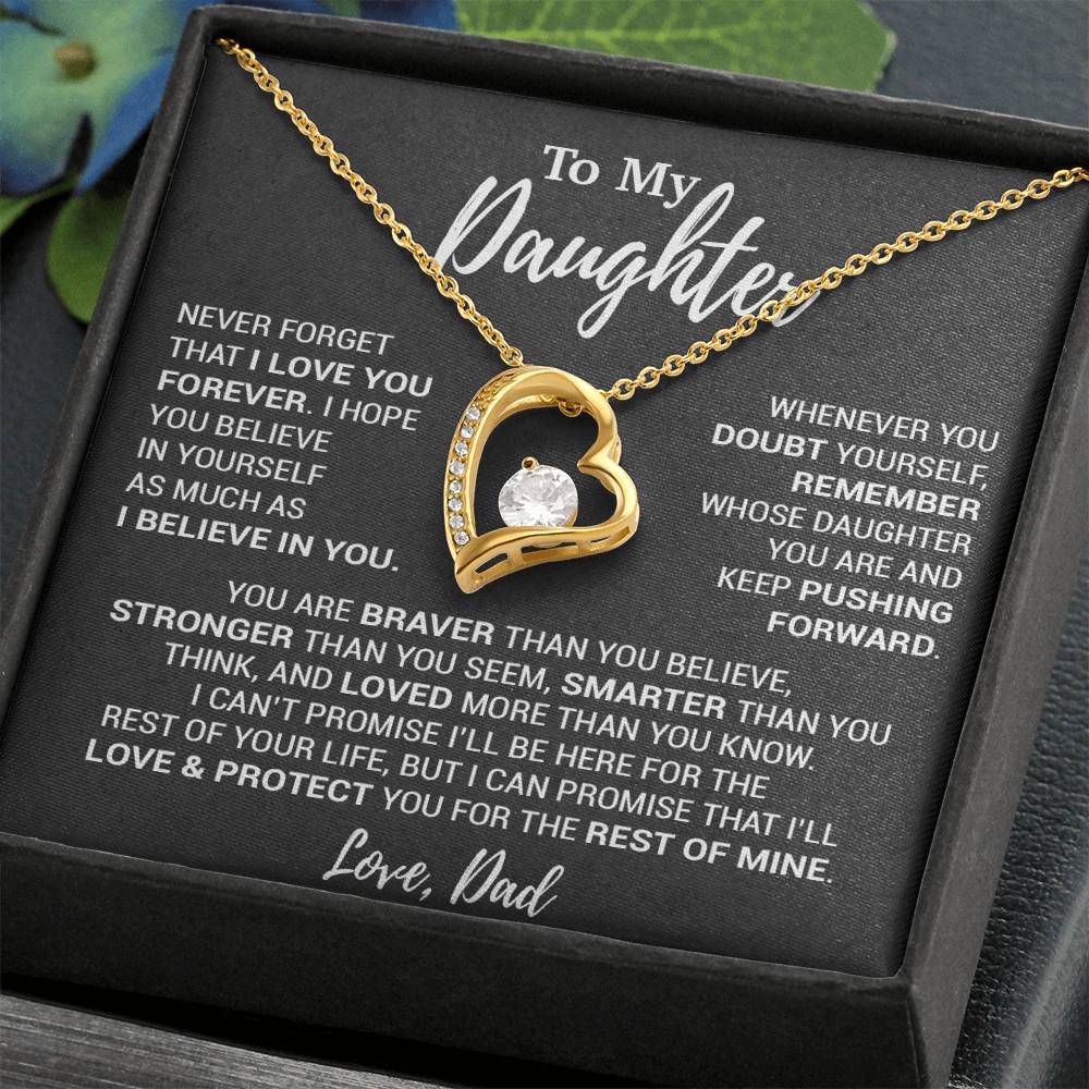 To My Daughter Necklace, Daughter Father Necklace, Daughter Gift From Dad 12_10